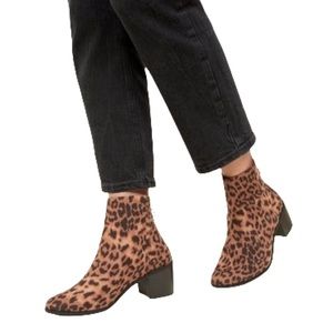 New Animal print suede boots